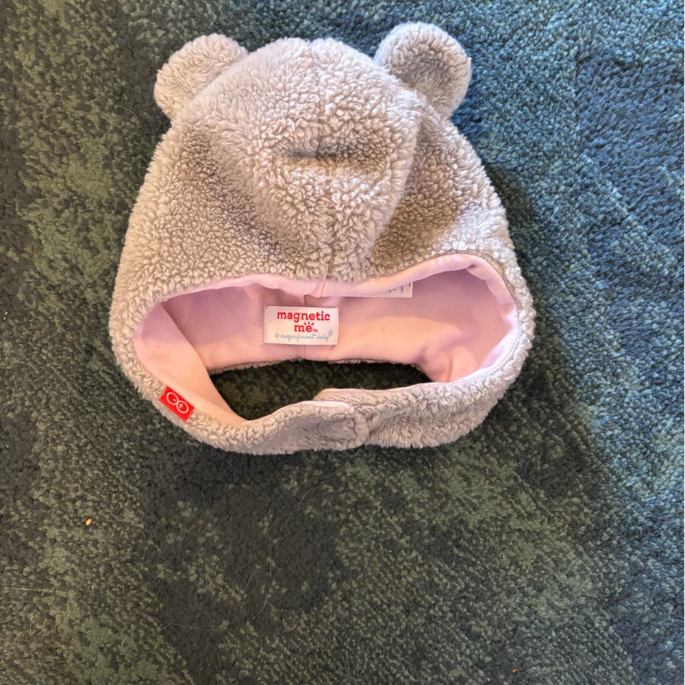 Magnetic Me Gray and Pink Kids Hat